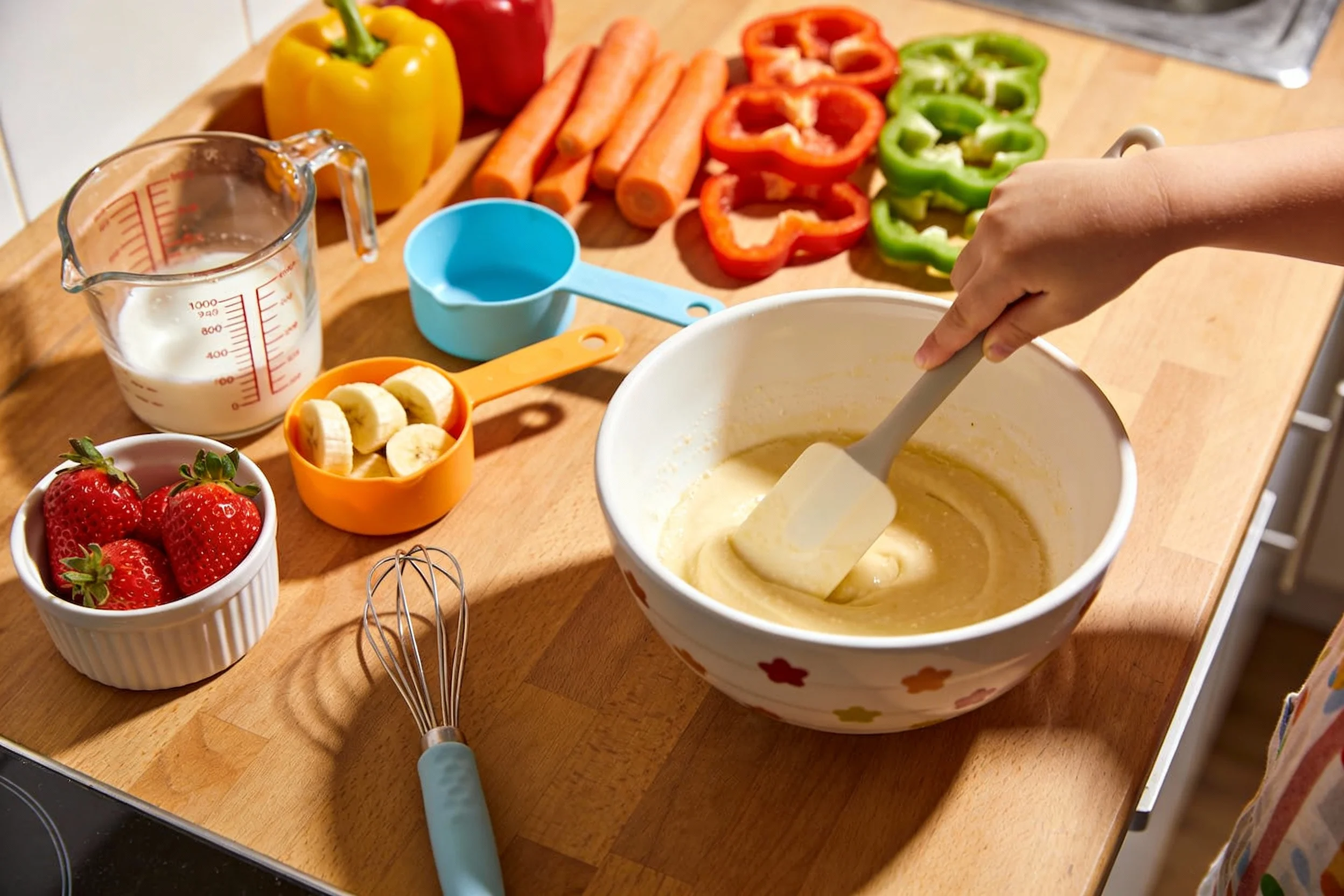 Diagram of a visual recipe layout